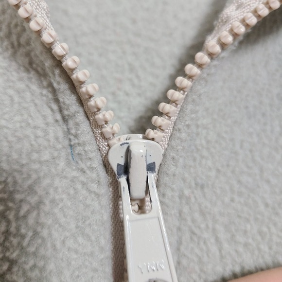 Vtg Columbia Fleece Pullover Jacket Light Tan Quarter Zip Normcore Granola  Hobo - Picture 9 of 15